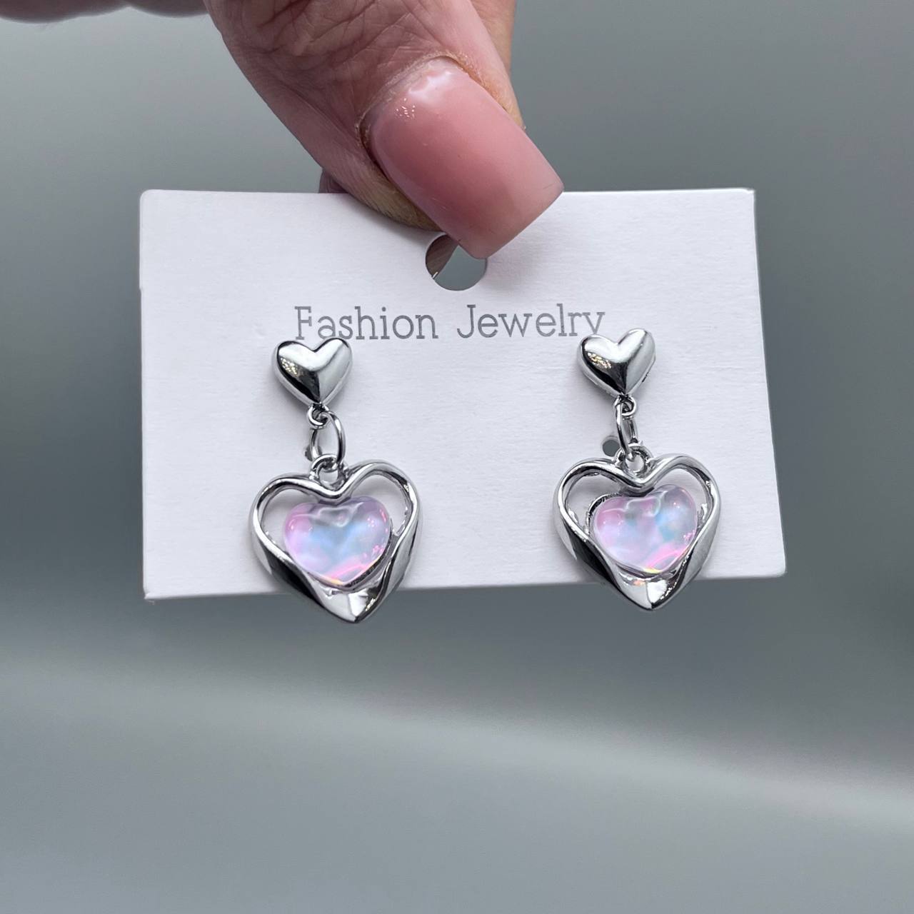 گوشواره قلب پینترستی